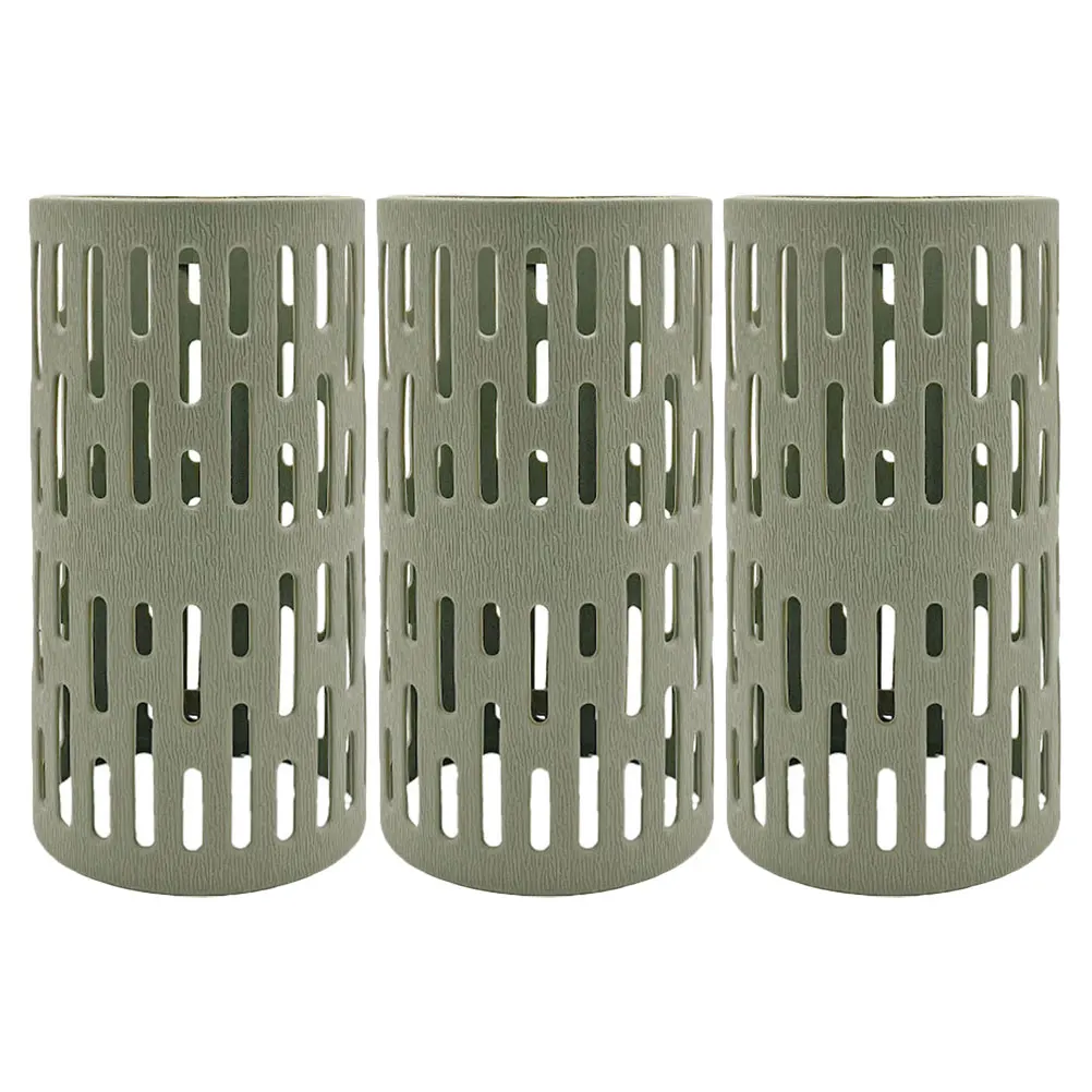 

3pcs Tree Trunk Protective Cover Durable Plastic Windproof Moisture Resistant Plant Growth Guard For Tomatoes Citrus Shrubs