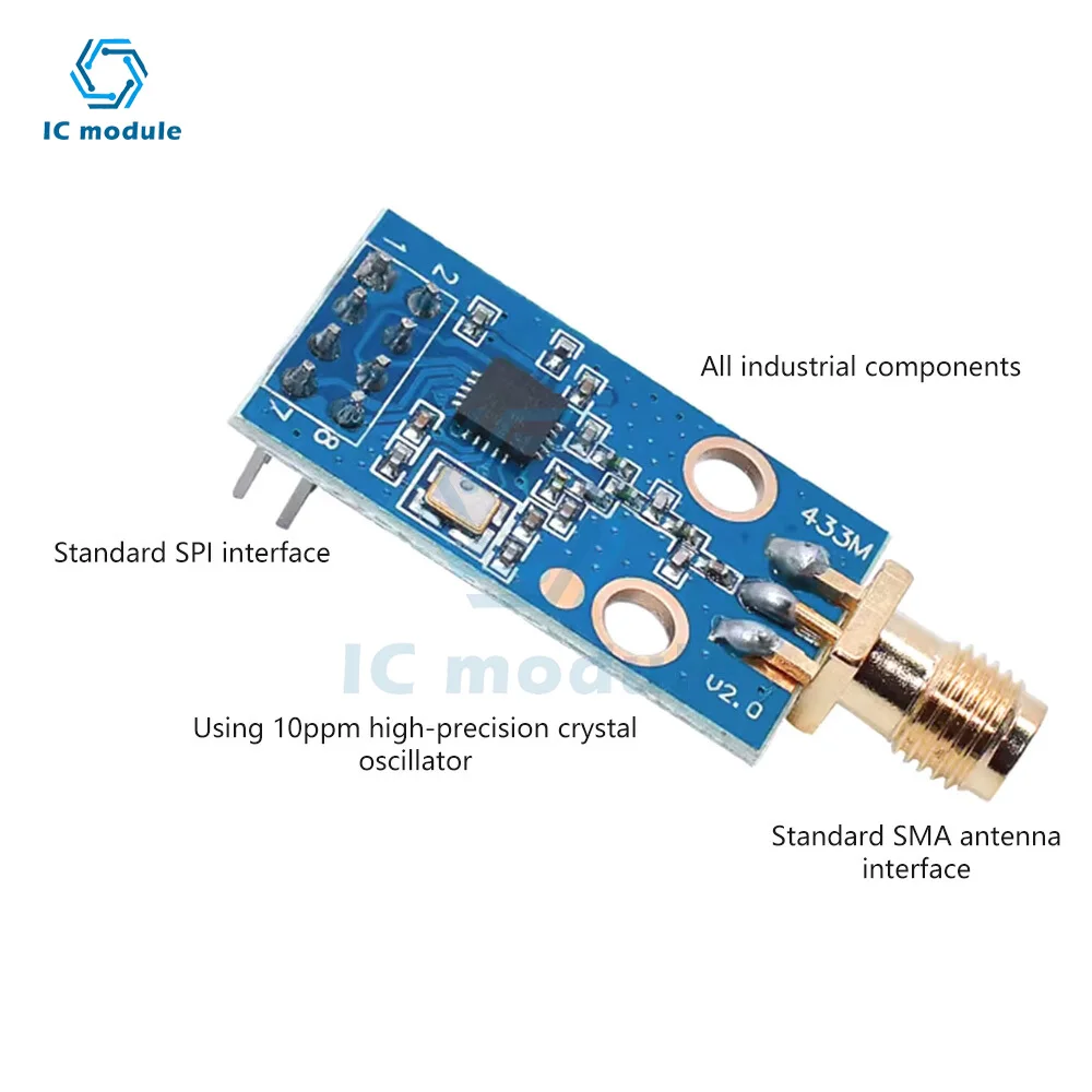 CC1101 Modulo ricetrasmettitore wireless 433 Mhz Modulo ricetrasmettitore RF wireless Trasmissione dati