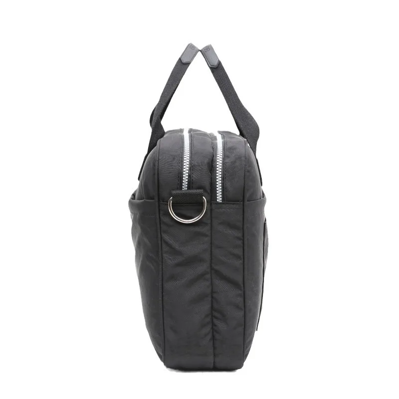 Sac élégant en nylon pour ordinateur portable pour hommes et femmes – Porte-documents d'affaires léger, fourre-tout de banlieue de grande capacité avec dragonne