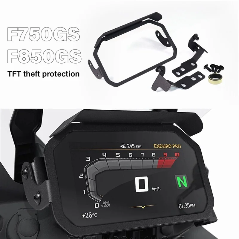 

For BMW F750GS F850GS 2018-2022 F 750 850 GS Meter Frame Cover TFT Theft Protection Screen Protector Instrument Guard