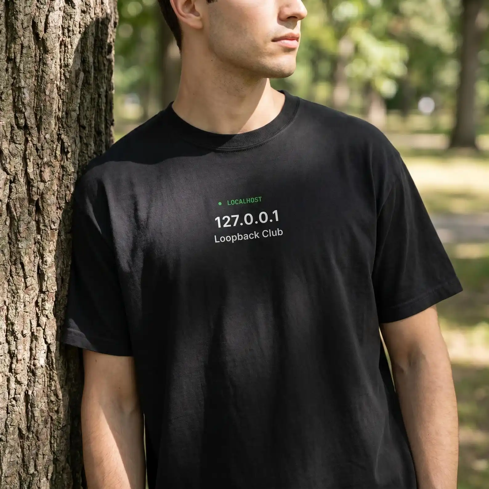 Localhost Loopback Club Tee 127.0.0.1 Minimal Developer T Shirt System Admin Linux Programmer Tech Humor Hacker Coding Gift Tee