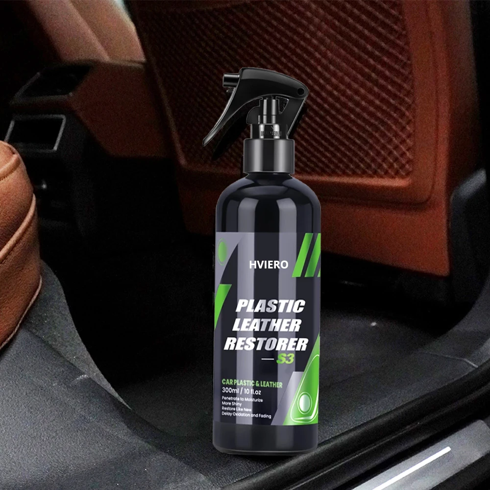 S3 50ml Cars Interior Parts Liquid Leather Plastic Renovator Refreshing Restorer Foam Cleaner Spray Refurbishment Paste for Auto