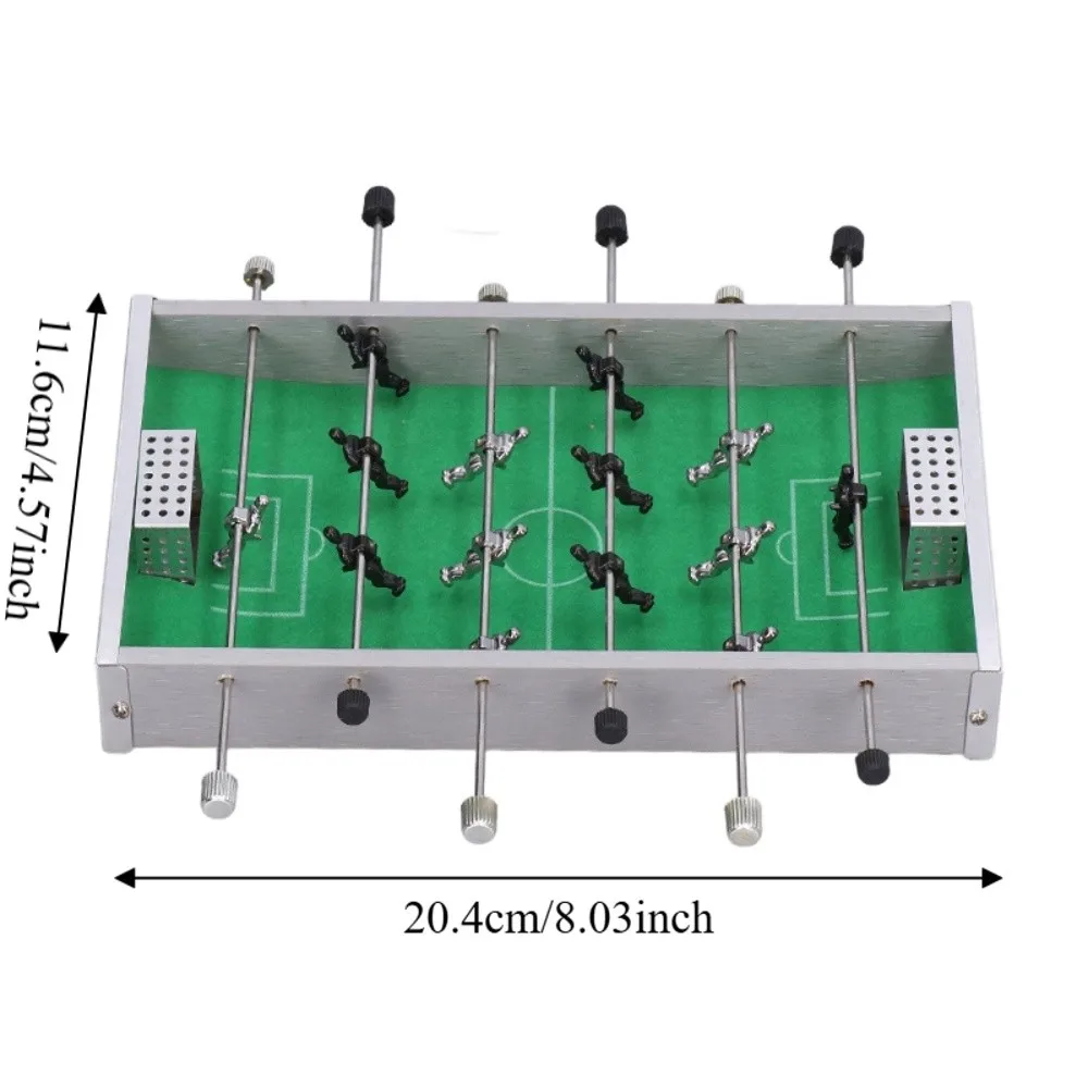 Mini desktop size Table Football Machine Aluminum wooden material Portable structure Foosball Game Desktop placement type