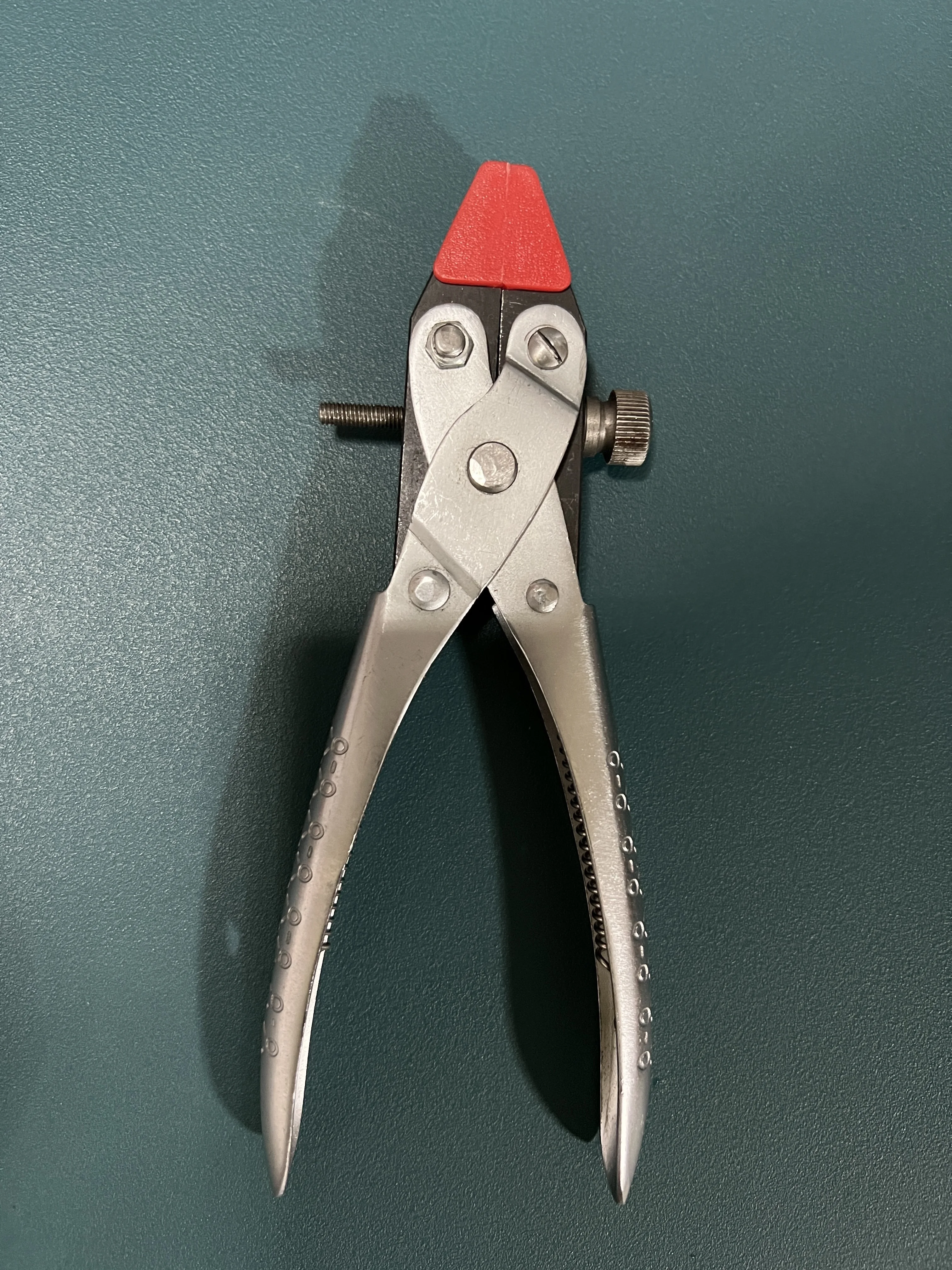 Red nylon parallel pliers