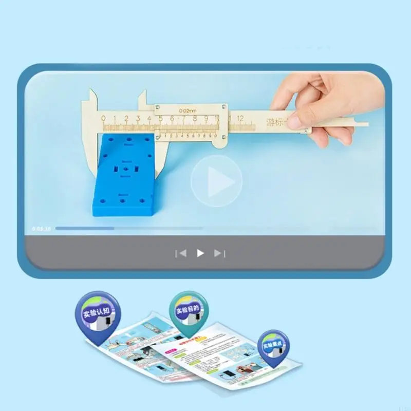 Enfants en bois Assemble Jouet Vernier Model Model