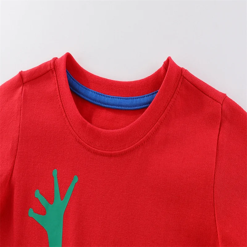 3-12 Years Boy T shirts Long Sleeve Frog  Applique Animals Hot Selling Baby Striped Brand Fashion Boy T shirt Boys Tops & Tees