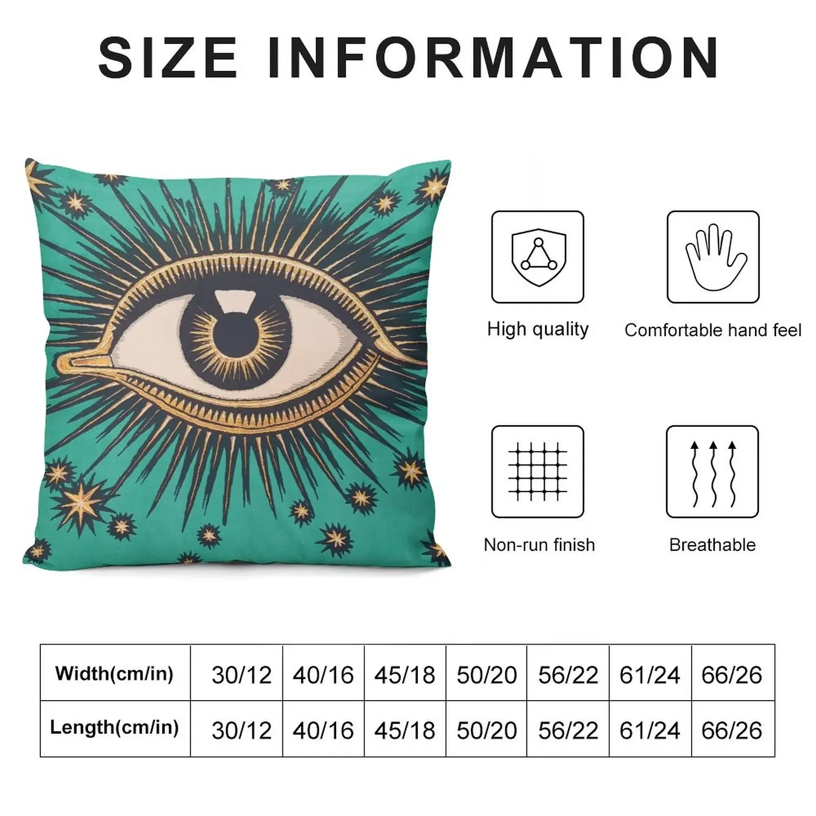 Vintage All Seeing Eye Throw Pillow Pillow Decor christmas supplies pillow