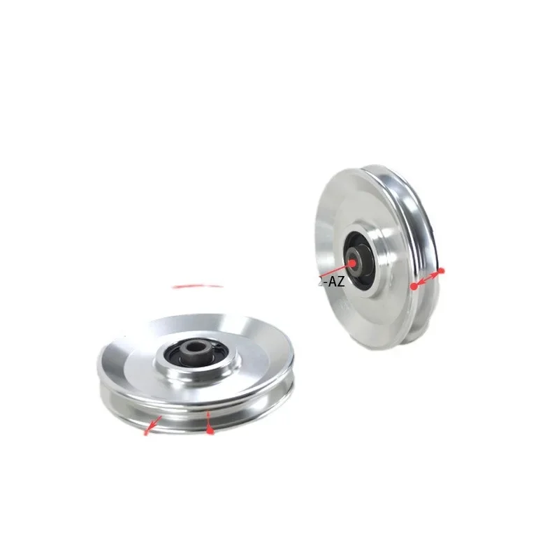 1pcs 10*110*19mm Aluminum Alloy All-metal U Guide Wheel/Crane Force Rolling Pulley for Bird Big Fitness Equipment and Apparatus
