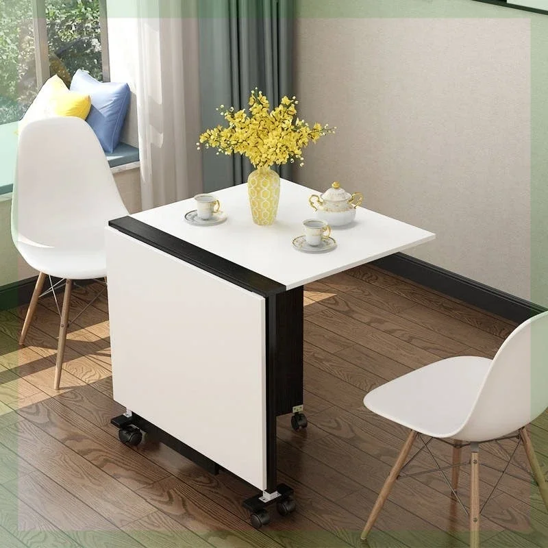 

Small Table Retractable Rectangular Folding Dining Table Household Small Apartment