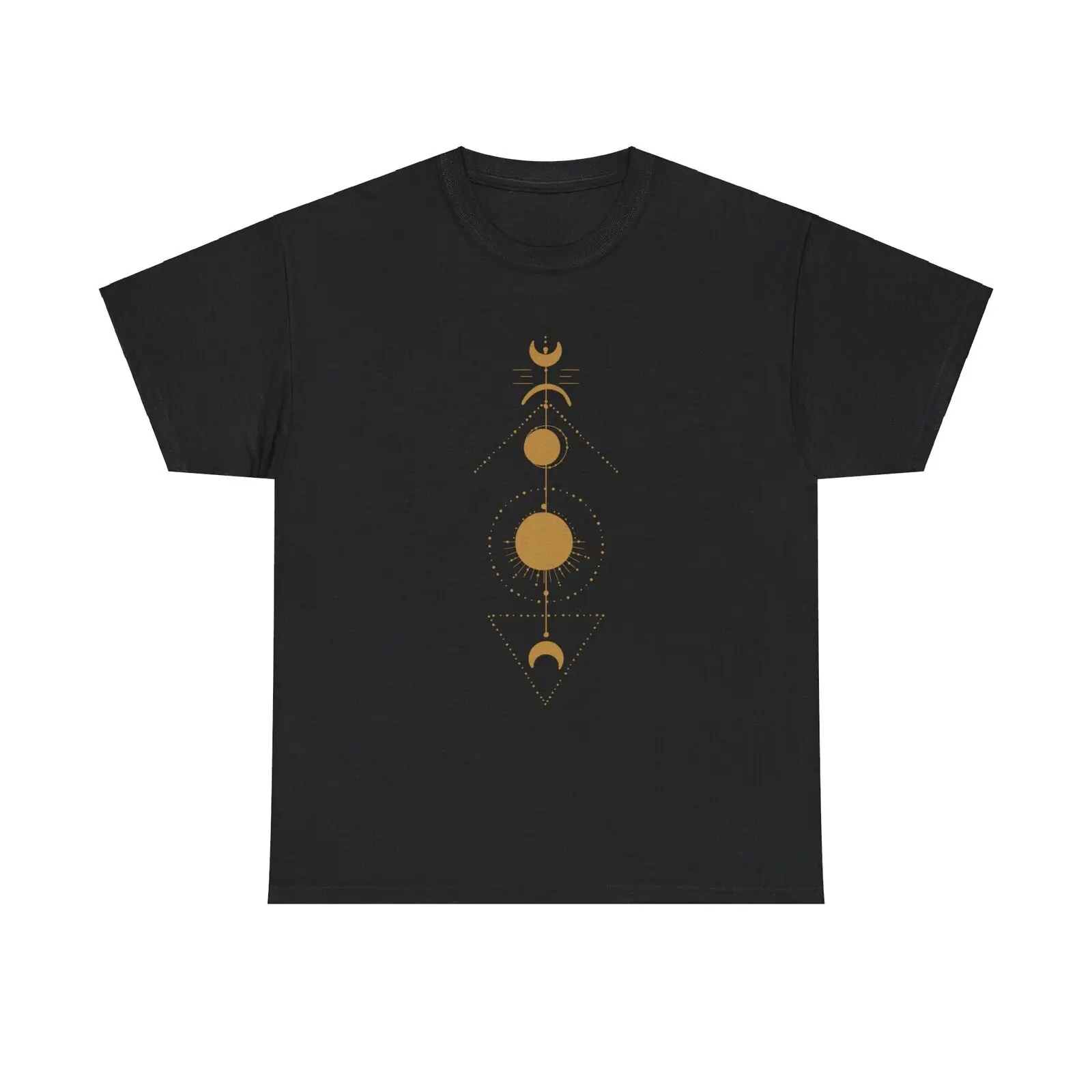 Esoteric Gold Symbol T-Shirt-sigil, Celestial, Cosmic, Occult, Magic Art