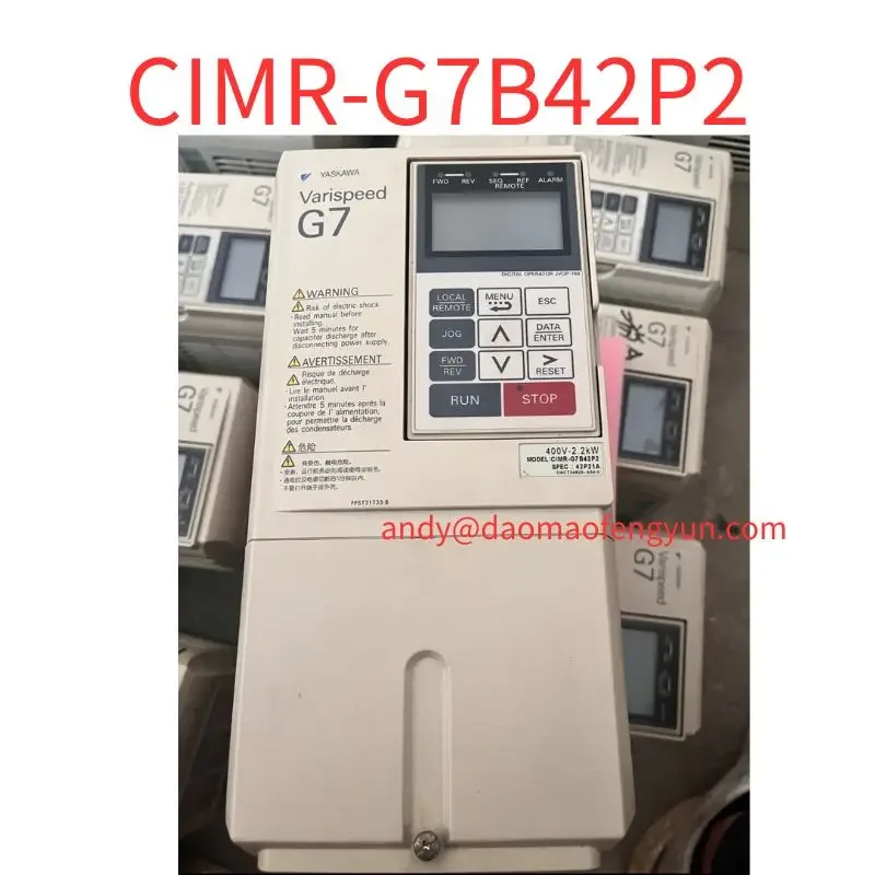 

Second-hand G7 frequency converter CIMR-G7B42P2 2.2KW Test OK