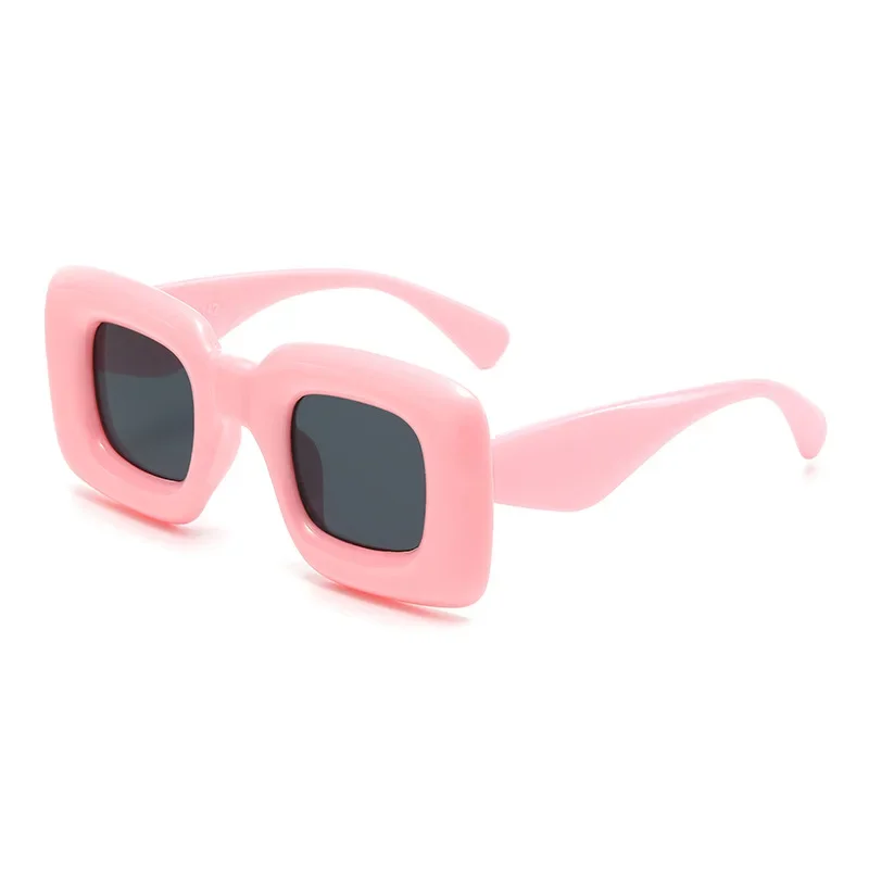 Hip Hop Funny Thick Frame Party Glasses Trend Personality Square Frame Sunglasses Candy Colored women Man Sunglasses