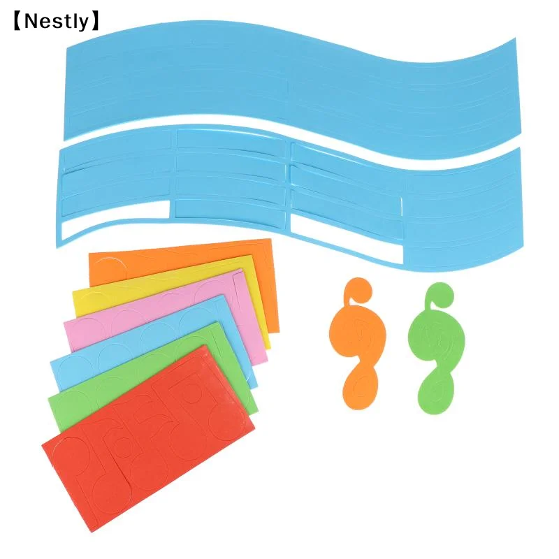 1Set Colorful Music Staples Set For Decorating A Baby's Music Corner For Kindergarten Daycare Decoration〔Nest〕