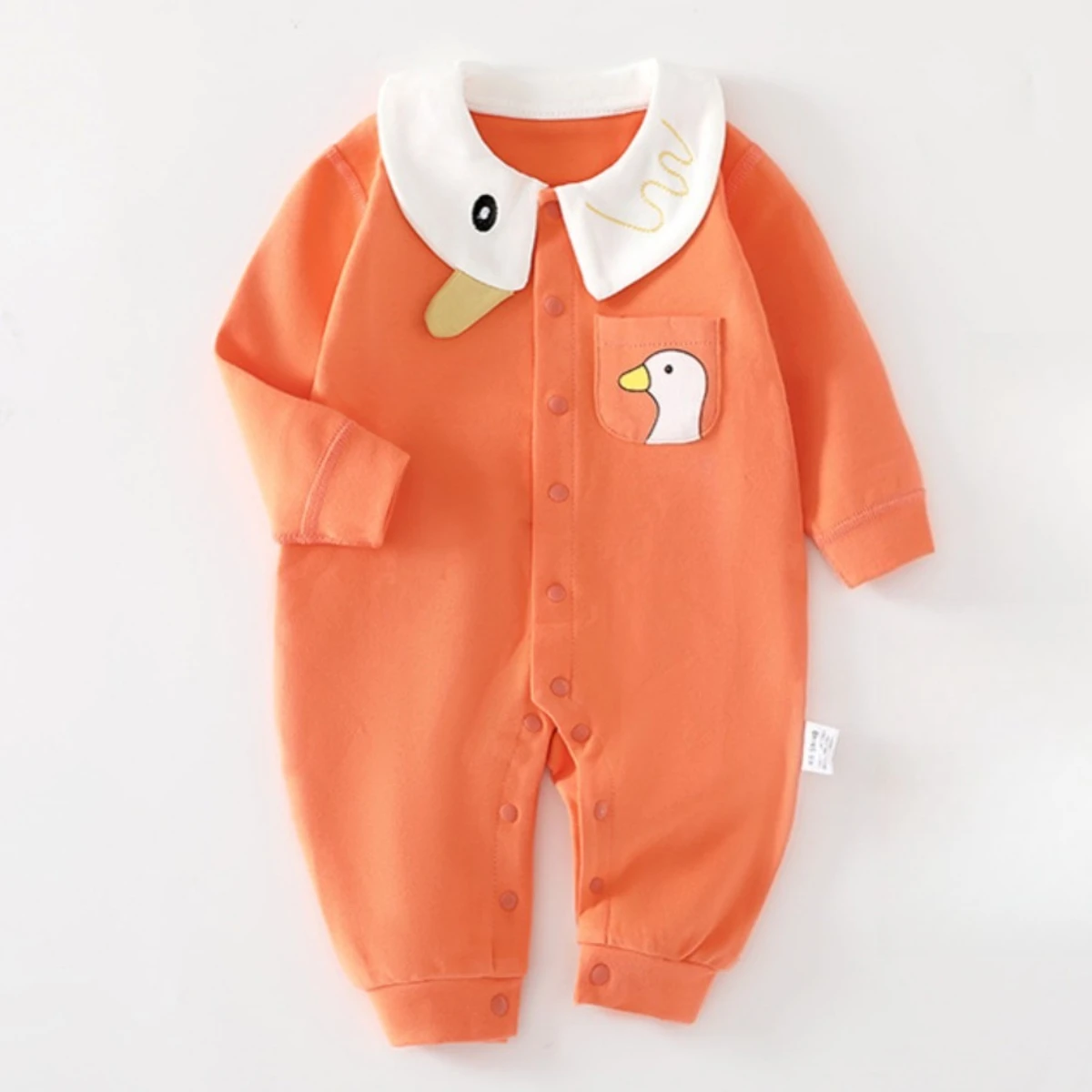 

Комбинезон из чистого хлопка для малышей 0-18 месяцев, одежда для маленьких мальчиков и девочек, весенне-осенний уличный комбинезон для малышей, мягкий повседневный цельный комбинезон