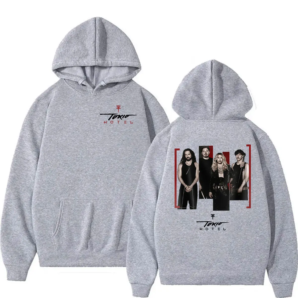 Rockband Tokio Hotel Arena Tour 2026 Hoodie Herren Hip-Hop Punk Kleidung Pullover Sweatshirt Vintage Langarm Mode Hoodies – Detail 5
