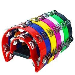 KTV Hand Bell Orff Percussion Party Cheering Tambourine Family Celebrate Double Layer Drum Children Kids Percussion Music Gifts