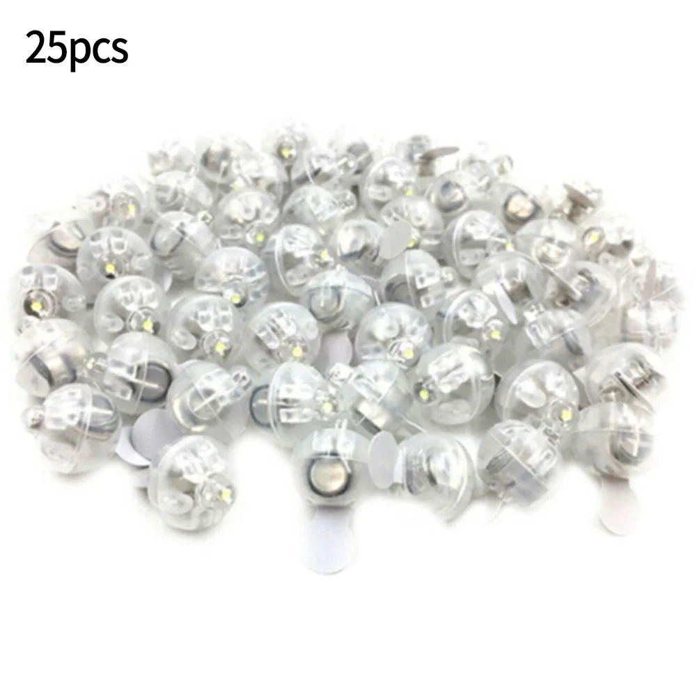 25Pcs LED Light Bulb Individual LED Balloon Lights Tiny Wireless Battery Craft Glow Party DIY Night Garden Grass Decoraction