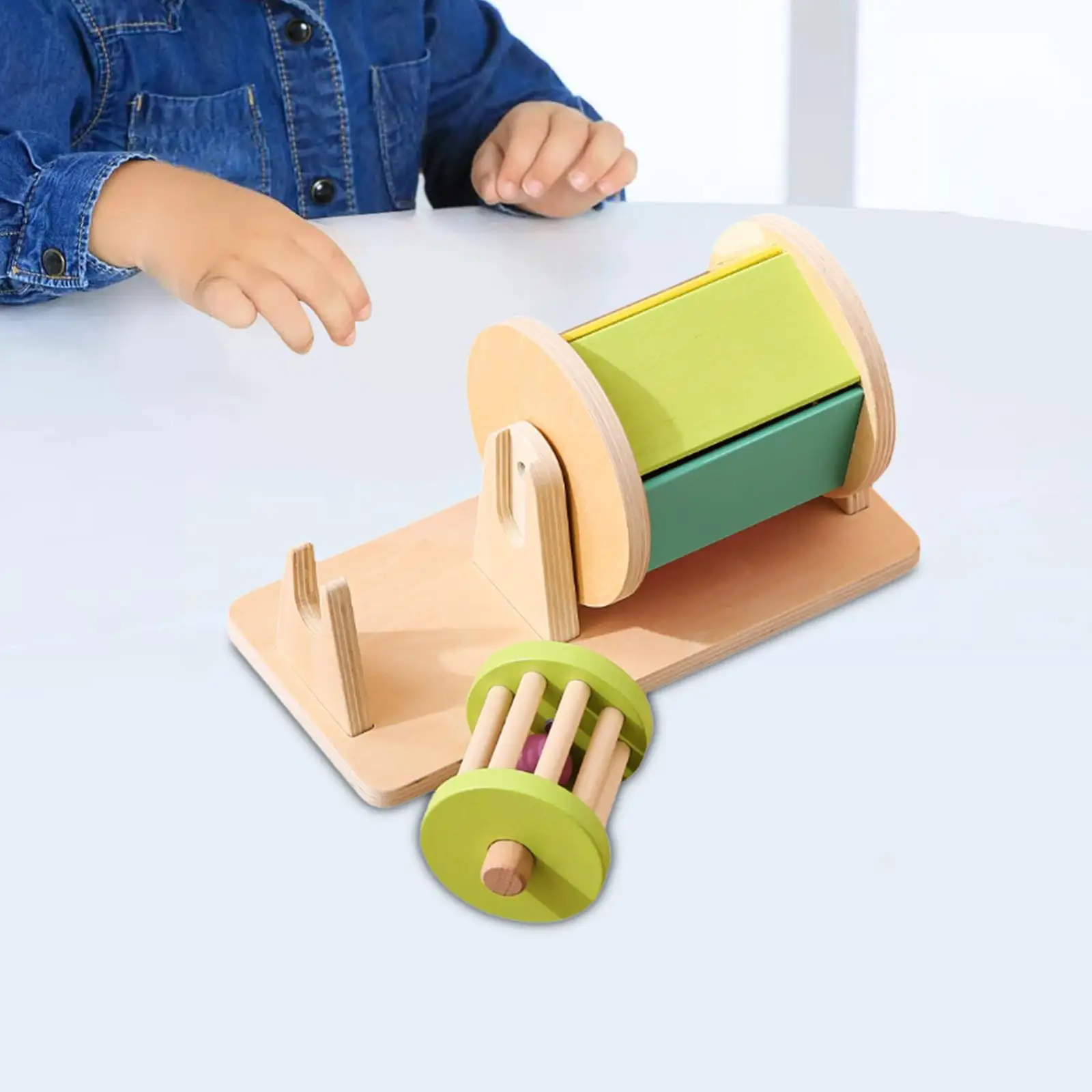 

Rotating Toy Drum Roller Educational Toy for Gifts Infant Ages 1 Years Old