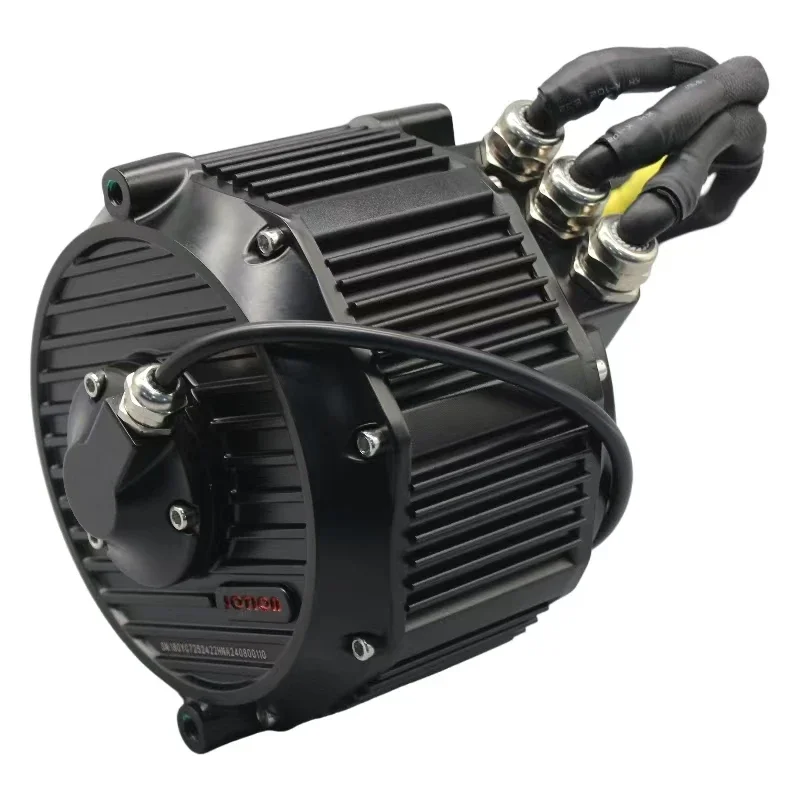 

High Efficiency 72V 13KW 180*145MM DC Brushless Black Motor BLDC Mid Mounting Motor for Light Bee