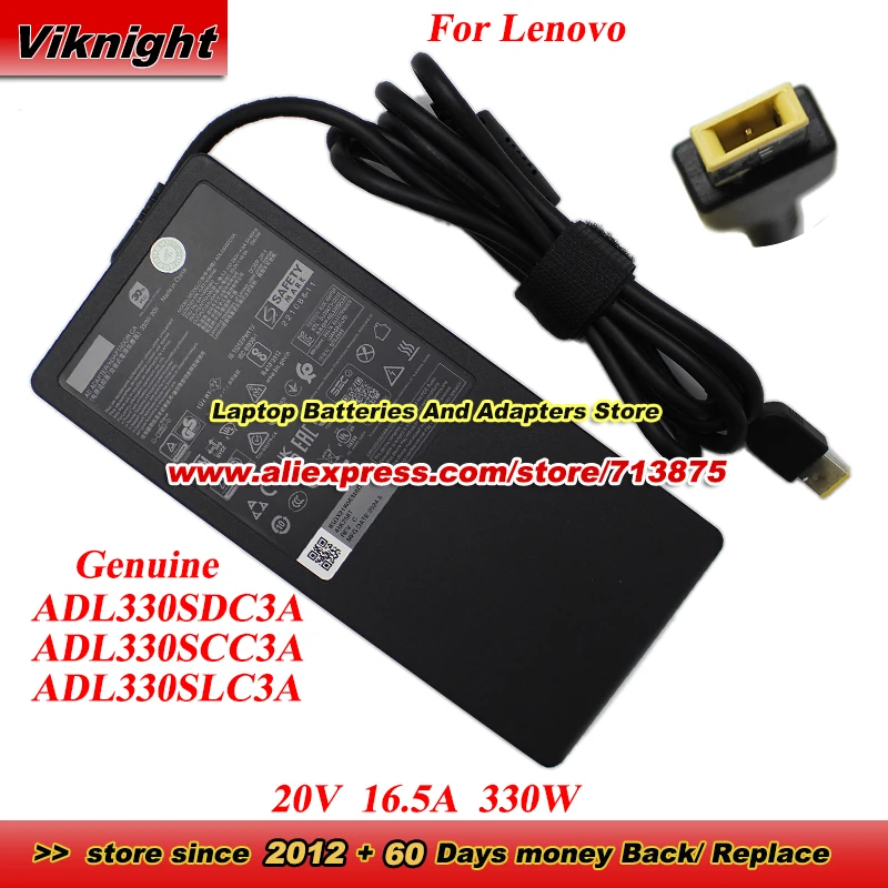 

Genuine ADL330SDC3A ADL330SCC3A ADL330SLC3A 20V 16.5A 330W AC Adapter for Lenovo LEGION PRO 7 16IRX9H Y9000P Y9000K R9000P