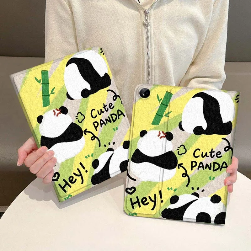 

Creative Panda Cartoon Pattern For Vivo IQOO Pad2 Pad3 Pad5 Air SE Pro 12.1 12.3 13 11.5 11 inch Tablet Case
