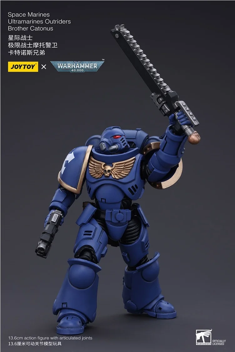 

JOYTOY Warhammer 40K Space Marines Ultramarines Outriders Brother Catonus Фигурки оригинальной модели собирать украшение куклы