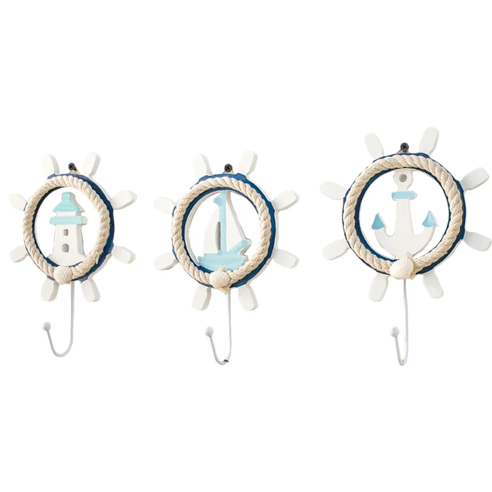 

3 Pcs Home Decoration Ornament Robe Hanger Hook Coat Wall Hanging Hooks for Decorations