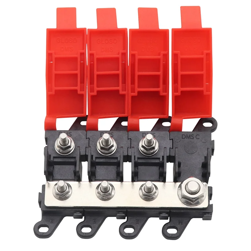200A Power Distribution 3-Way Block With MIDI Fuse Holder For Marine SUV, Car, Truck, And RV