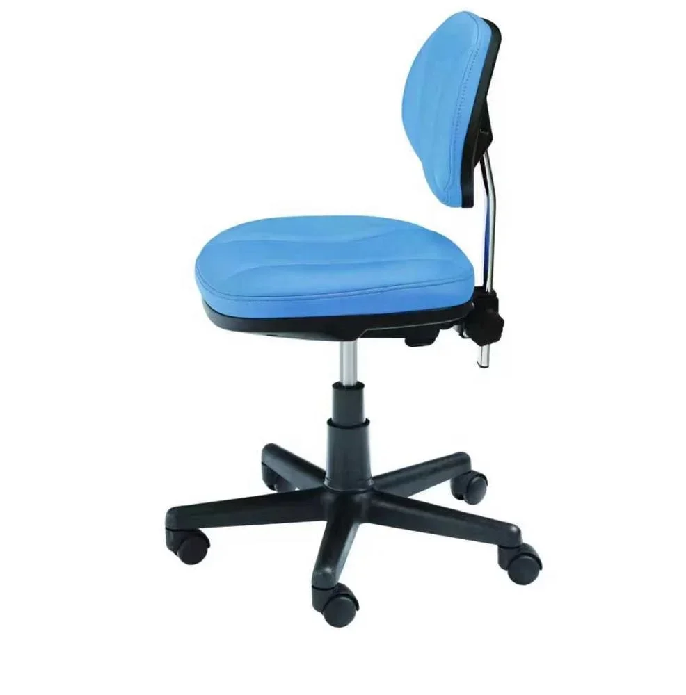 Saddle Doctor Seat Chair Deluxe Dentist Stool with Armrest Pu Leather