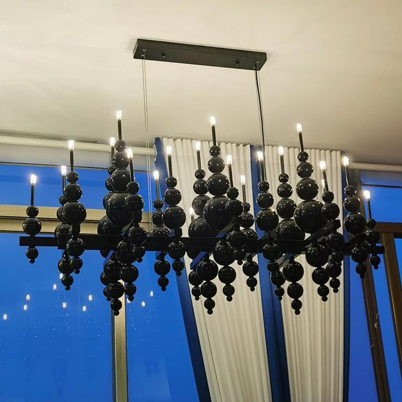 

Light Luxury Modern Gourd Living Room Dining Room Pendant Lamp Bedroom Creative Villa Hotel High-end Intelligent Lighting