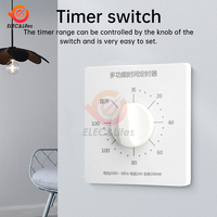 120 Minute Timed Switch AC 220V 10A 2000W Countdown Automatic Power-off Mechanical 86 Type Water Pump Timer