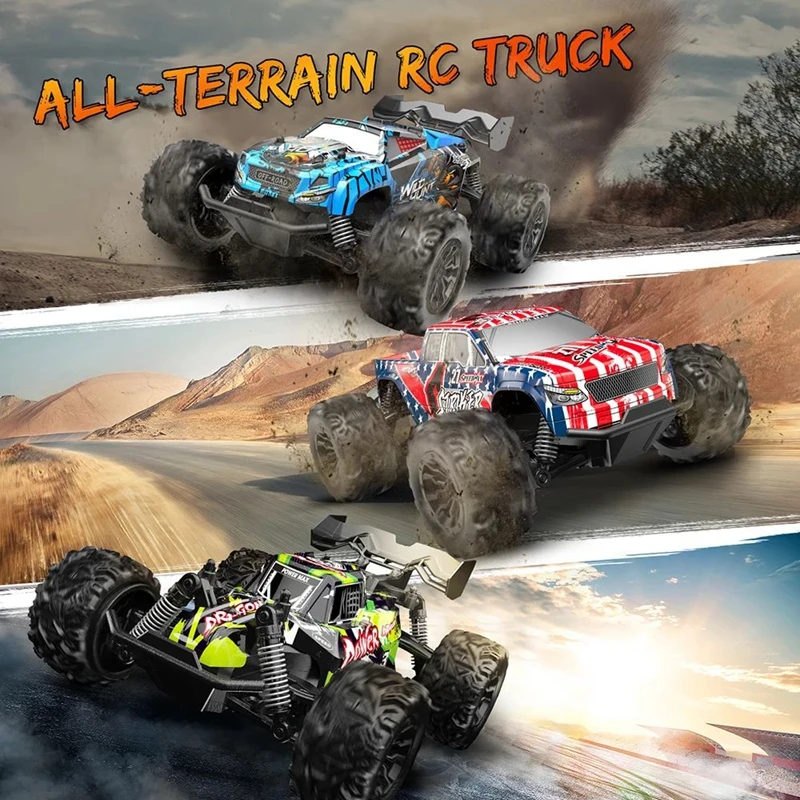 1:20 Off Road RC Car 4WD All Terrain RC Monster Truck, 2.4G High Speed with LED Light, Top Birthday Christmas Gift Toy for Boys view 2