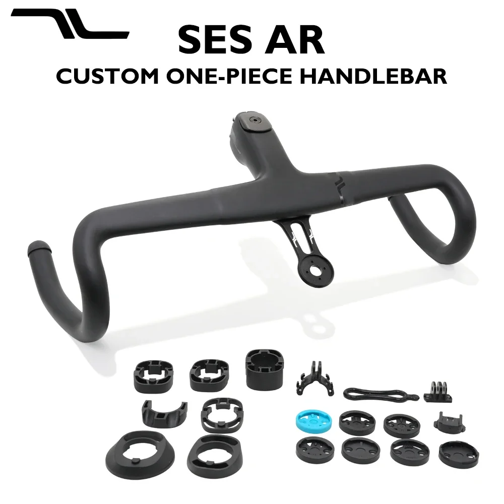 

SES AR road carbon fiber handlebars, integrated IN-Route System handlebars, 28.6mm, compatible with Melee/Fray/MOG/Custom bike