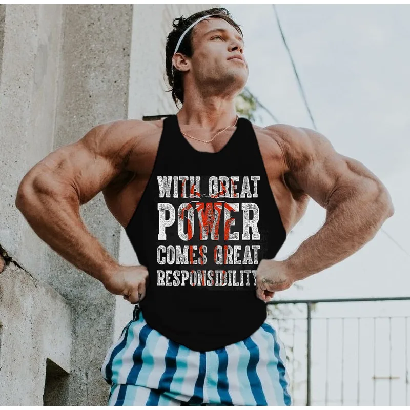

2025 Men’s Summer GYM Tank Tops 100％ Cotton Breathable I-shaped Vest Male Bodybuilding Sportswear Sleeveless Sweatshirt Clothing
