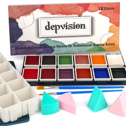 Depvision Alcohol Activated Face Paint SFX Makeup 12 Color for Special Effects Wound Bruise Waterproof Professional Artist