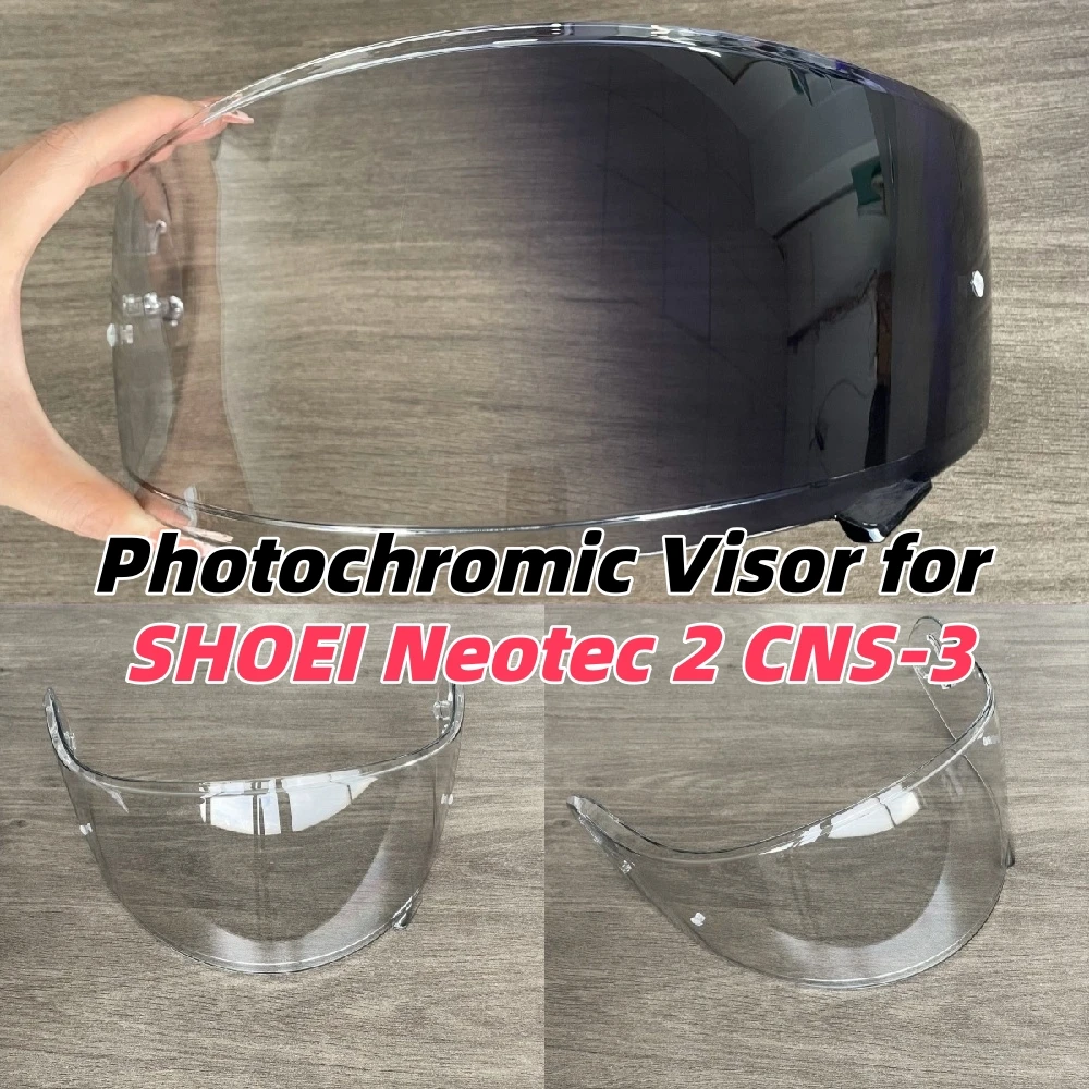 NEOTEC 2 Photochromic Visors for SHOEI Neotec 2 CNS-3 Neotec II Uv Protection Motorcycle Helmets Len Casco Moto Visera Shoei Len