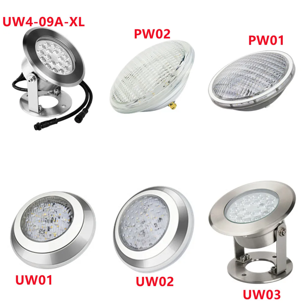 

(LoRa 433MHz) 15W 18W 27W RGB+CCT PAR56 LED Pool Light /Wall-mounted Underwater Light RGBW (DMX512) support 1024 channel IP68