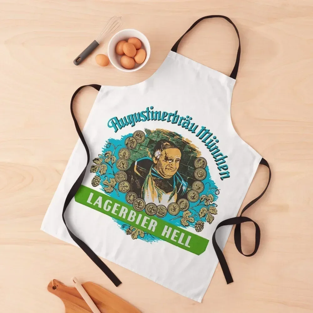 Augustiner Munich Beer...Lagerbier Hell Classic Apron Chef jacket men Kitchen Household Items household woman Apron