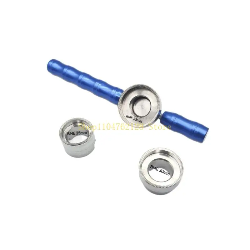Watch Back Opening Tool Set with Two Handle Operation, 3 Round Dies and Toothed Contact Teeth for Routine Maintenance and
