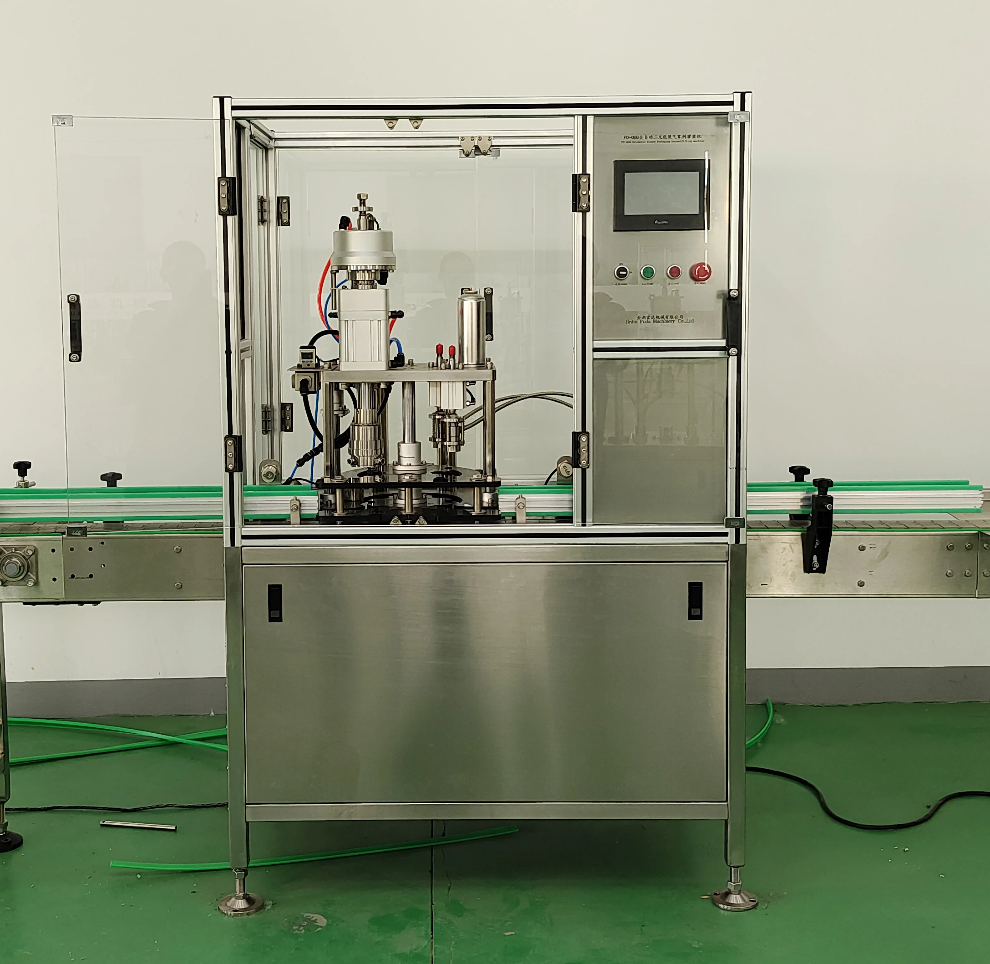 Automatic Aerosol Can Bag On Valve Bov Aerosol Filling Machine