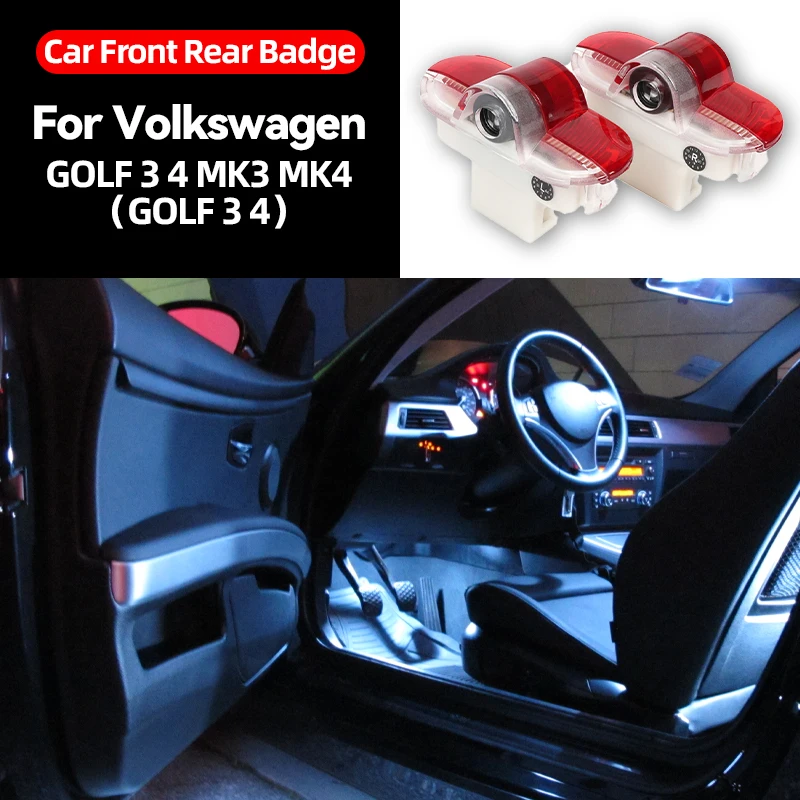 

2026 Горячий для VOLKSWAGEN VW светодиодный автомобильный дверной проектор с логотипом призрачного теневого света, аксессуары для VW Golf 3 4 Mk3 Mk4 Jetta Tour