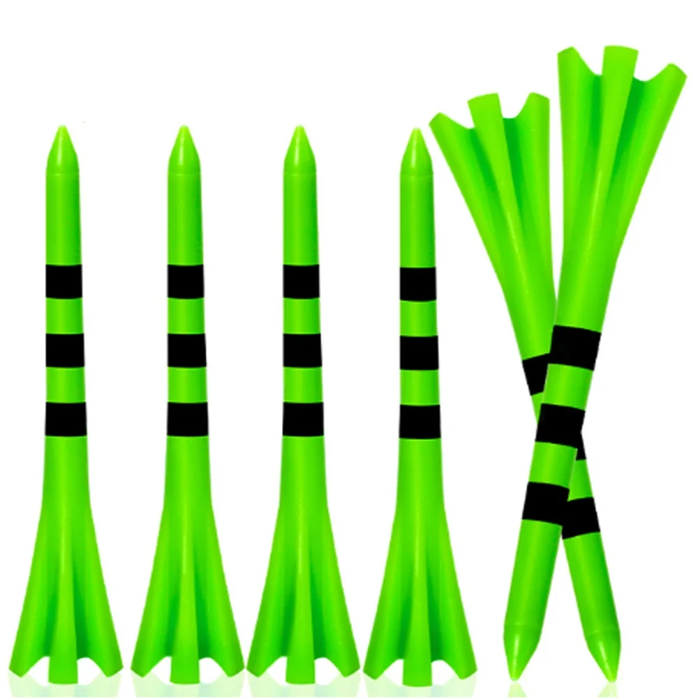 

Professional 50 Pack Plastic Golf Tees 3-1/4"(83mm) 4-Prongs Head Design to Reduce Friction & Side Spin