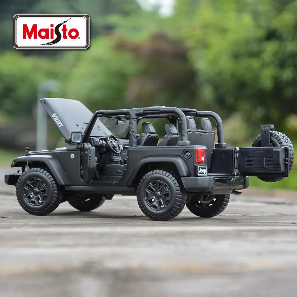 Maisto 1:18 2014 Jeep Wrangler Alloy Car Model Diecast Metal Toy Off-road Vehicles Car Model Simulation Collection Children Gift