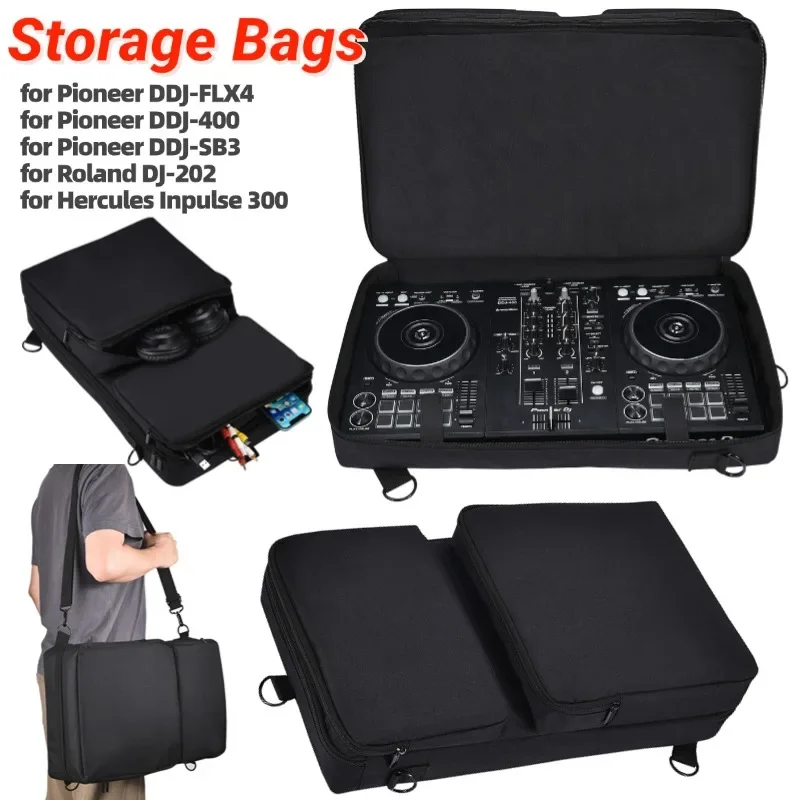 

Portable Storage Case for Pioneer Pioneer DDJ-400 DDJ-FLX4/Roland DJ-202 Audio DJ Console Carrying Case Controller Organizer Bag