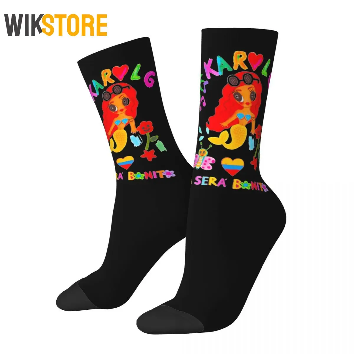 

Funny Manana Sera Bonito Karol G Socks Men Women Happy Music Socks Spring Summer Autumn Winter Middle Tube Breathable Crazy Sock