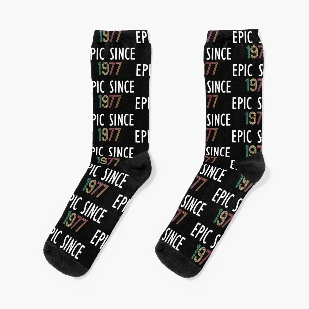 

Epic Since 1977 Birthday Anniversary 1977 Socks sports stockings set christmas gifts Climbing Men Socks Women's