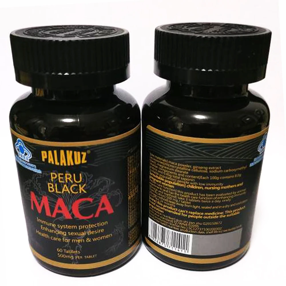 3 Bottles,Peru black Maca Tablets Natural maca Root Powder Herbal Maca extracts Maca Pills strong man free shipping