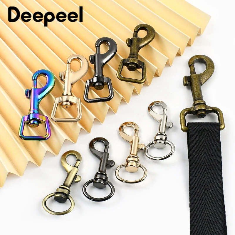 

5Pcs Metal Lobster Buckle 15/20mm Pet Collar Keychain Snap Hook Carabiner Clips Bag Strap Replace Connect Clasp DIY Accessories