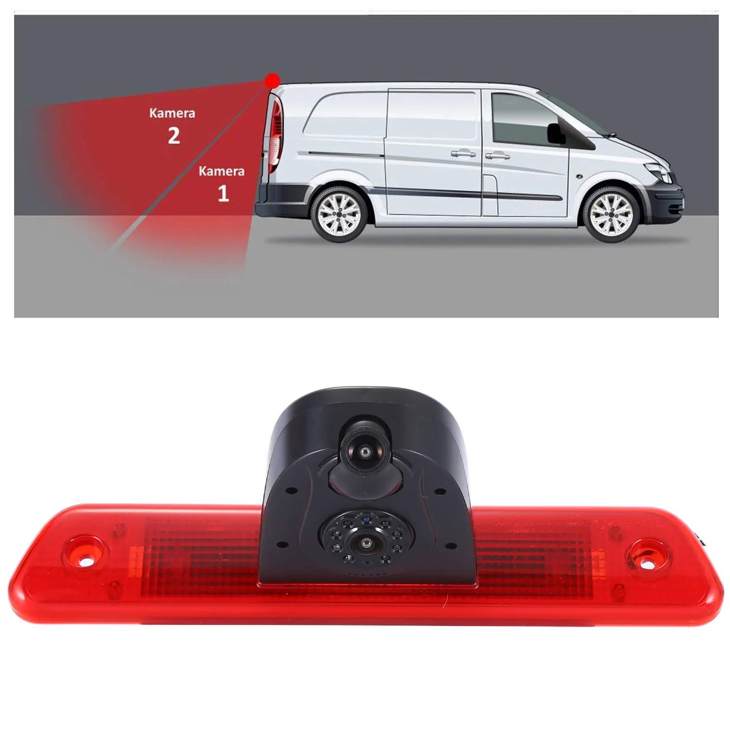 

HD Dual rear view camera for Toyota ProAce Diesel Peugeot Expert Tepee Citroen Jumpy Fiat Scudo Bus