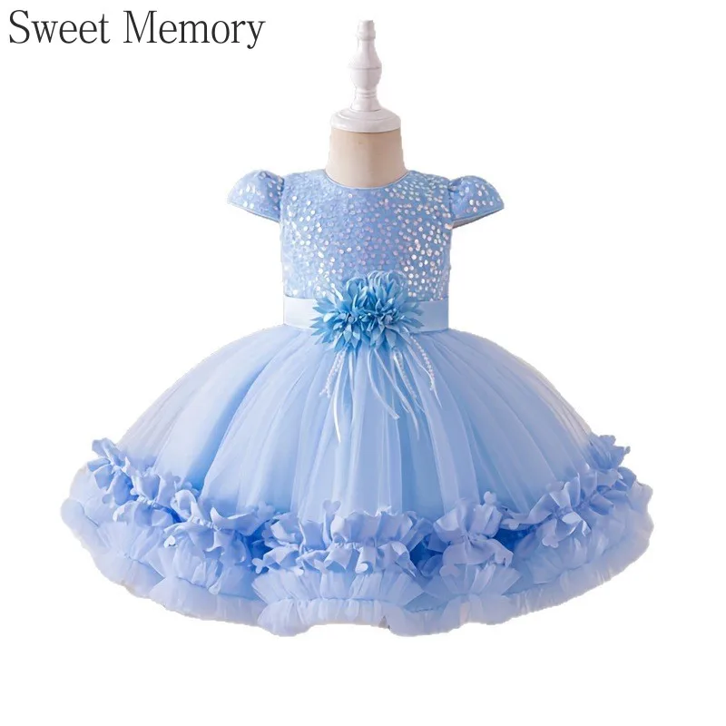 

J652 Dropship Beautiful Girls Clothing Sweet Memory Children's Performance Dress, Lace Princess Dress, Festival Fluffy Dress